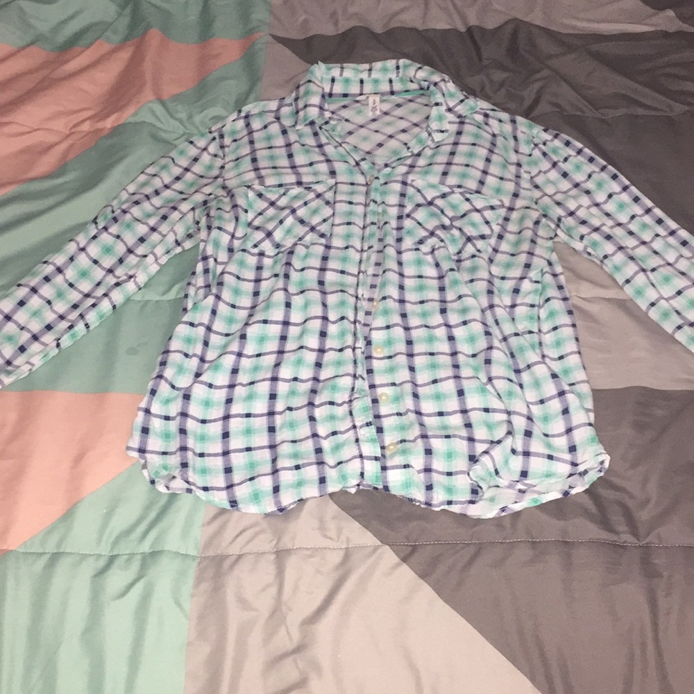 Blue/Green Aero Flannel